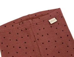 Petit Piao berry dust/dark red dot legging